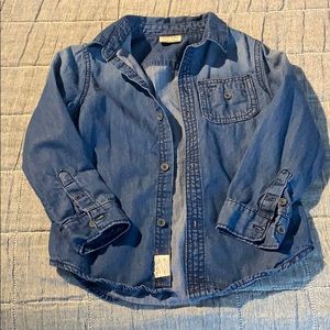 Zara baby jeans shirt. NWOT